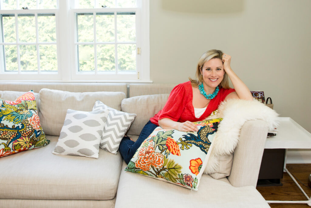 lifestyle headshot portrait of an interior designer and realtor